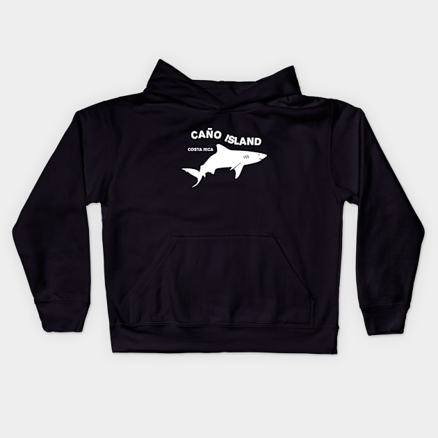 Shark Diving Caño Island - Costa Rica Kids Hoodie by TMBTM